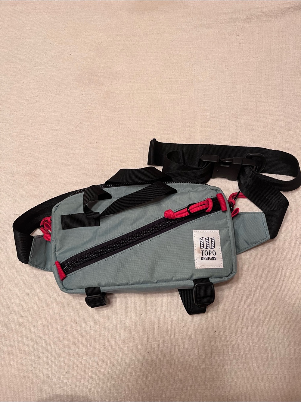 Topo Designs Mini Quick Pack with Red Zipper Accents